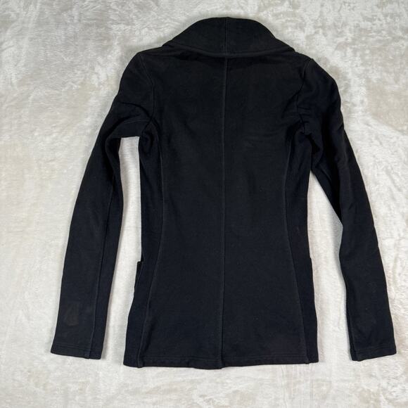 Standard James Perse Cotton Knit Black Blazer Jacket Women's Size 0 XS - Picture 3 of 6